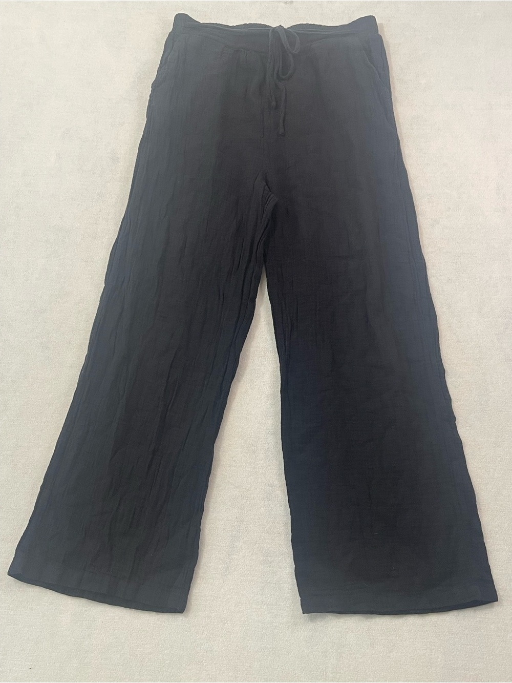 SHEIN Black Wide-Leg Comfy Lounge Pants Women’s size L